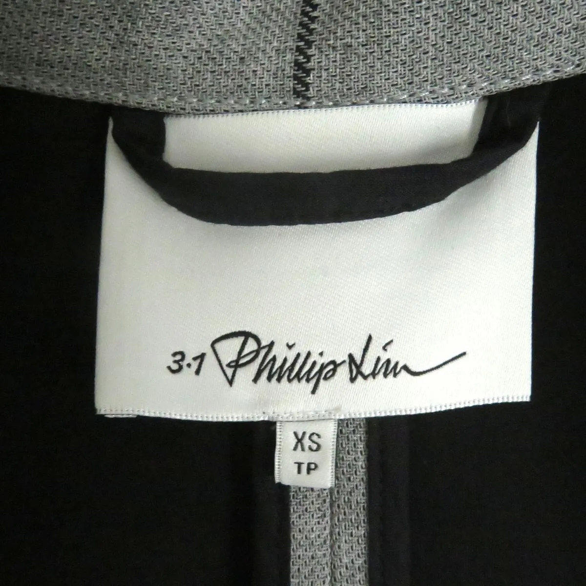 3.1 Phillip Lim Grey Oversized Peacoat XS