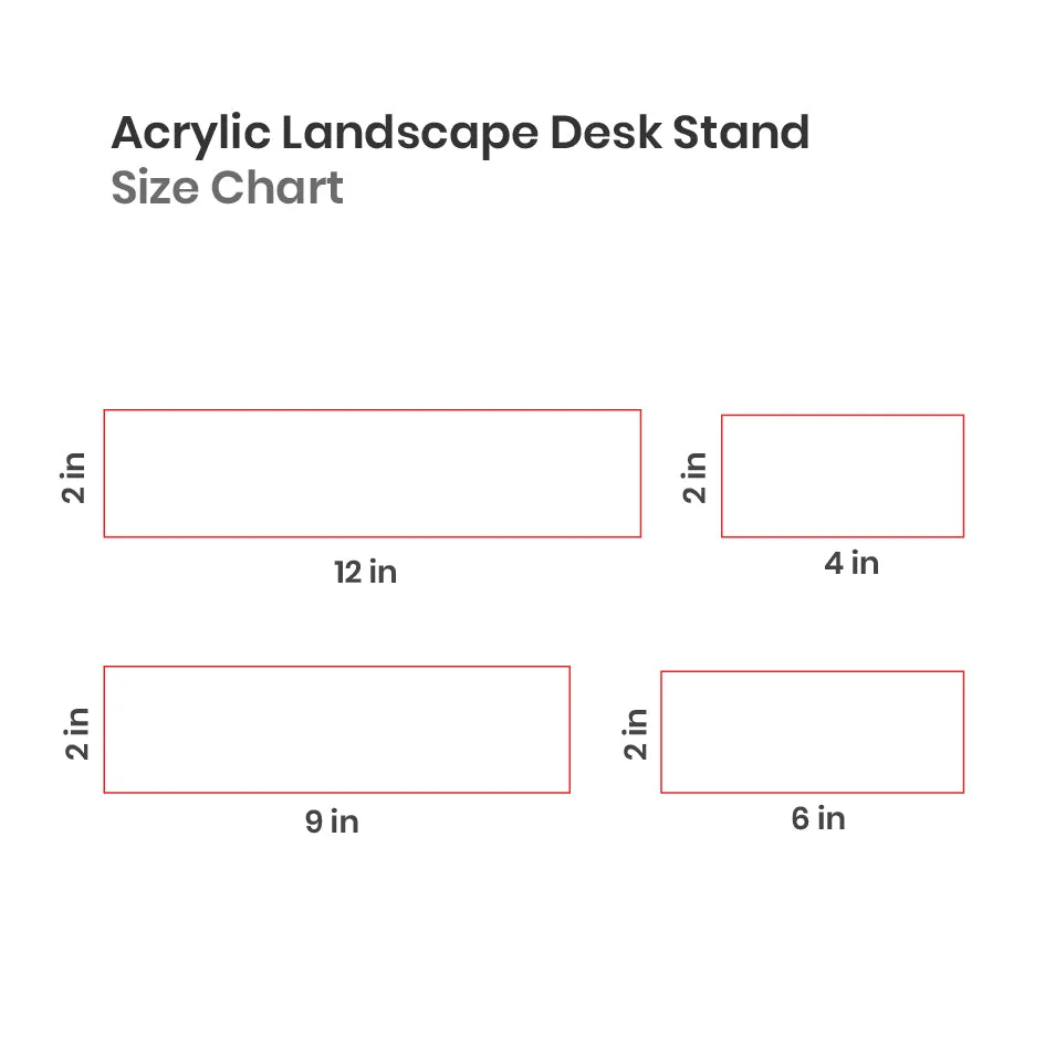 Acrylic Portrait Desk Stands