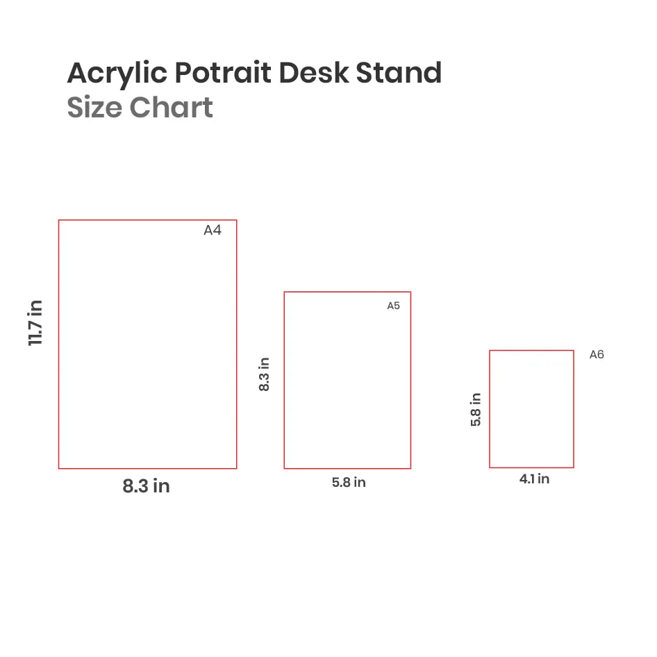 Acrylic Portrait Desk Stands