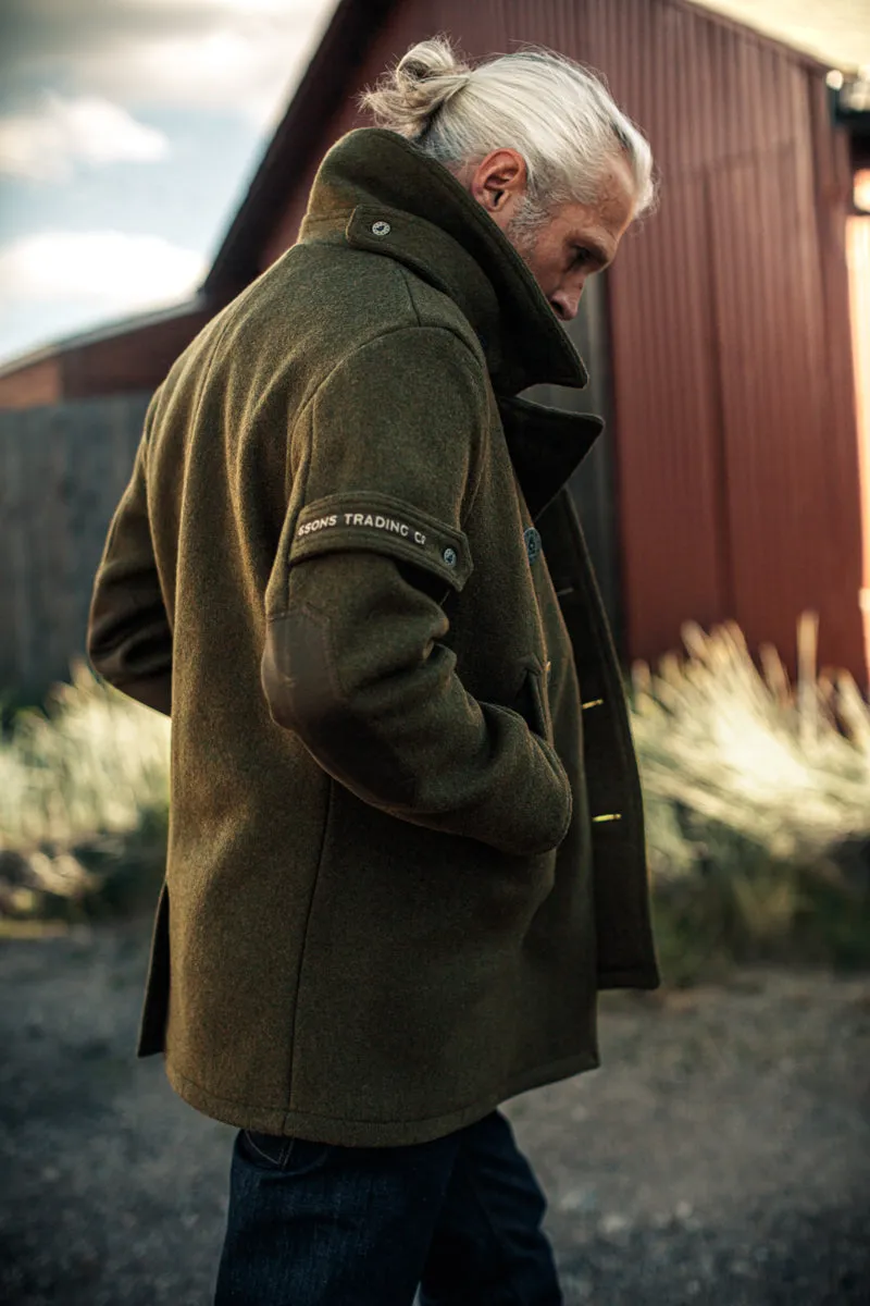 &SONS Boardwalk Peacoat Army Green