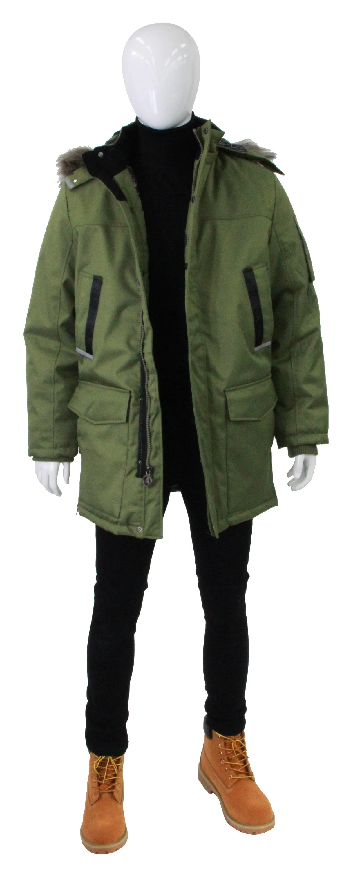 AWAKNDLAND,PATCH POCKET-PARKA-CASUAL JKTS-AM1055-B-ARMY