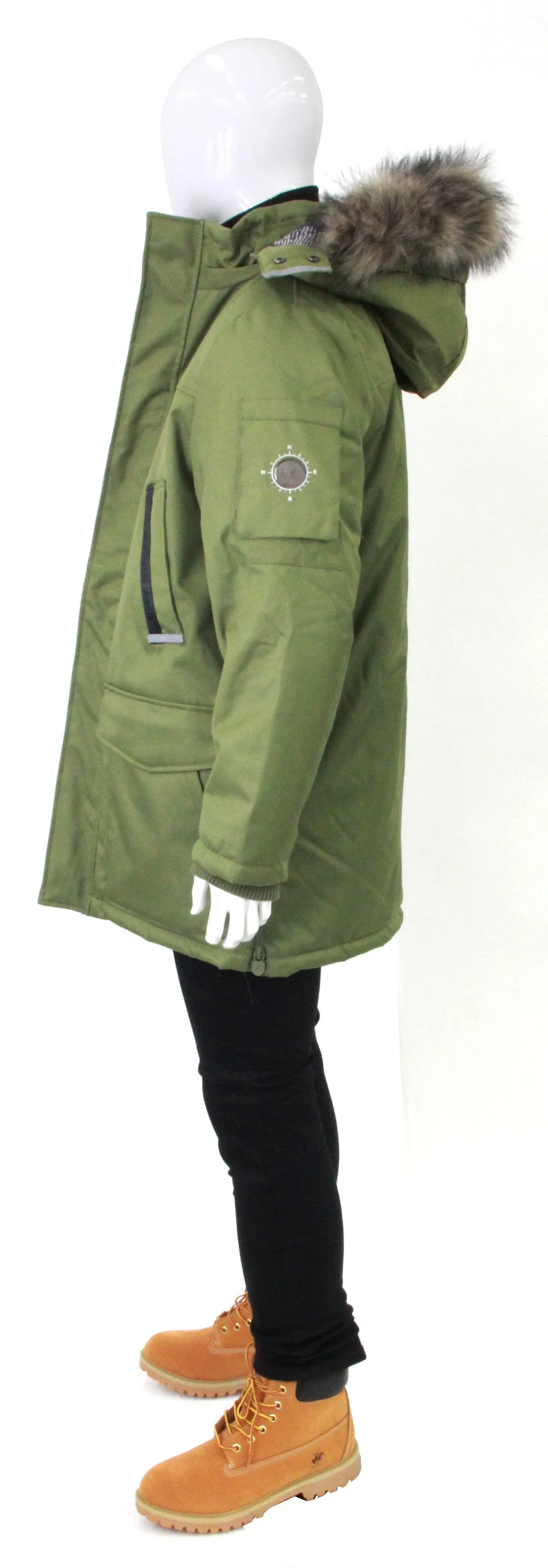 AWAKNDLAND,PATCH POCKET-PARKA-CASUAL JKTS-AM1055-B-ARMY