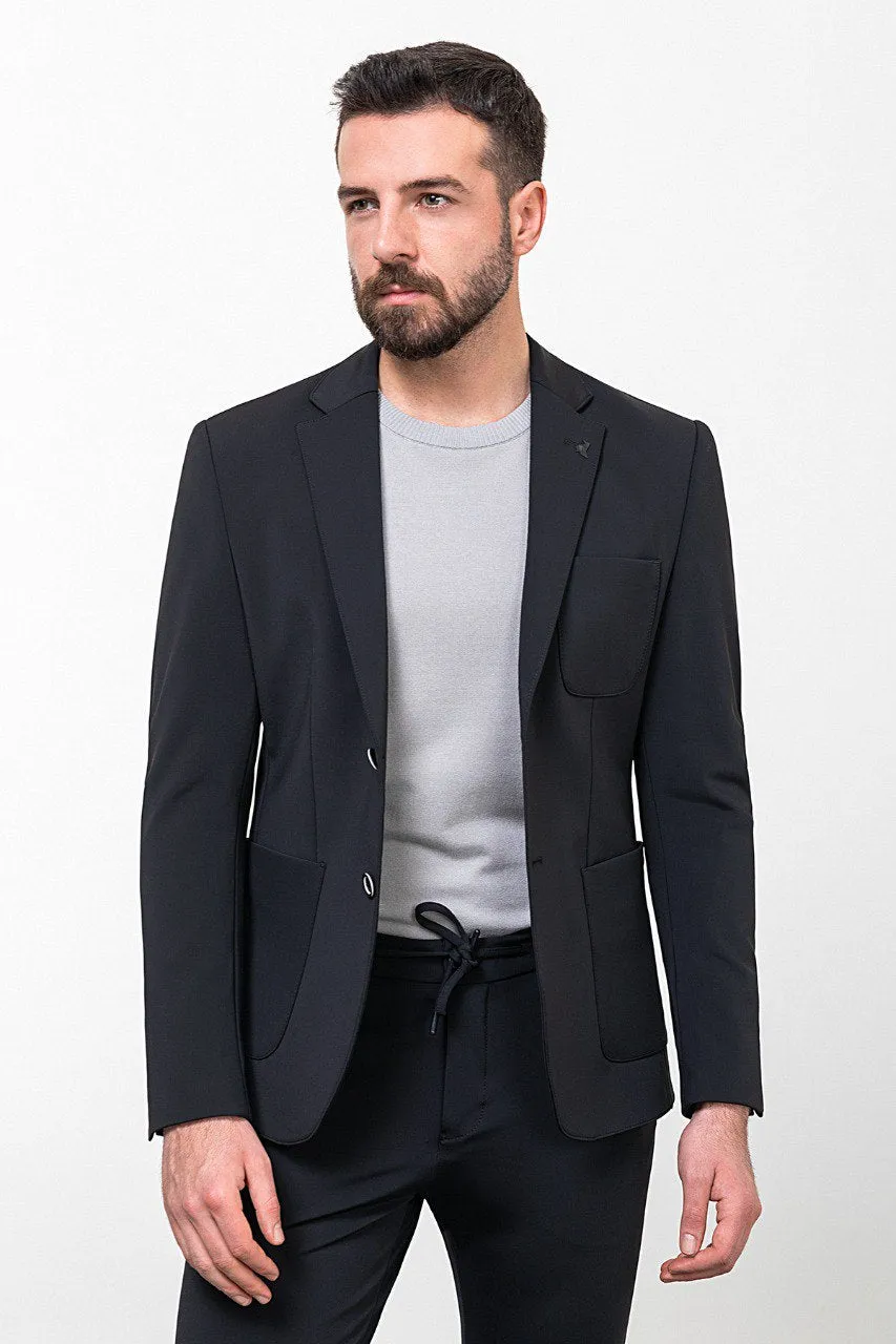 Black Smart Casual Suit.