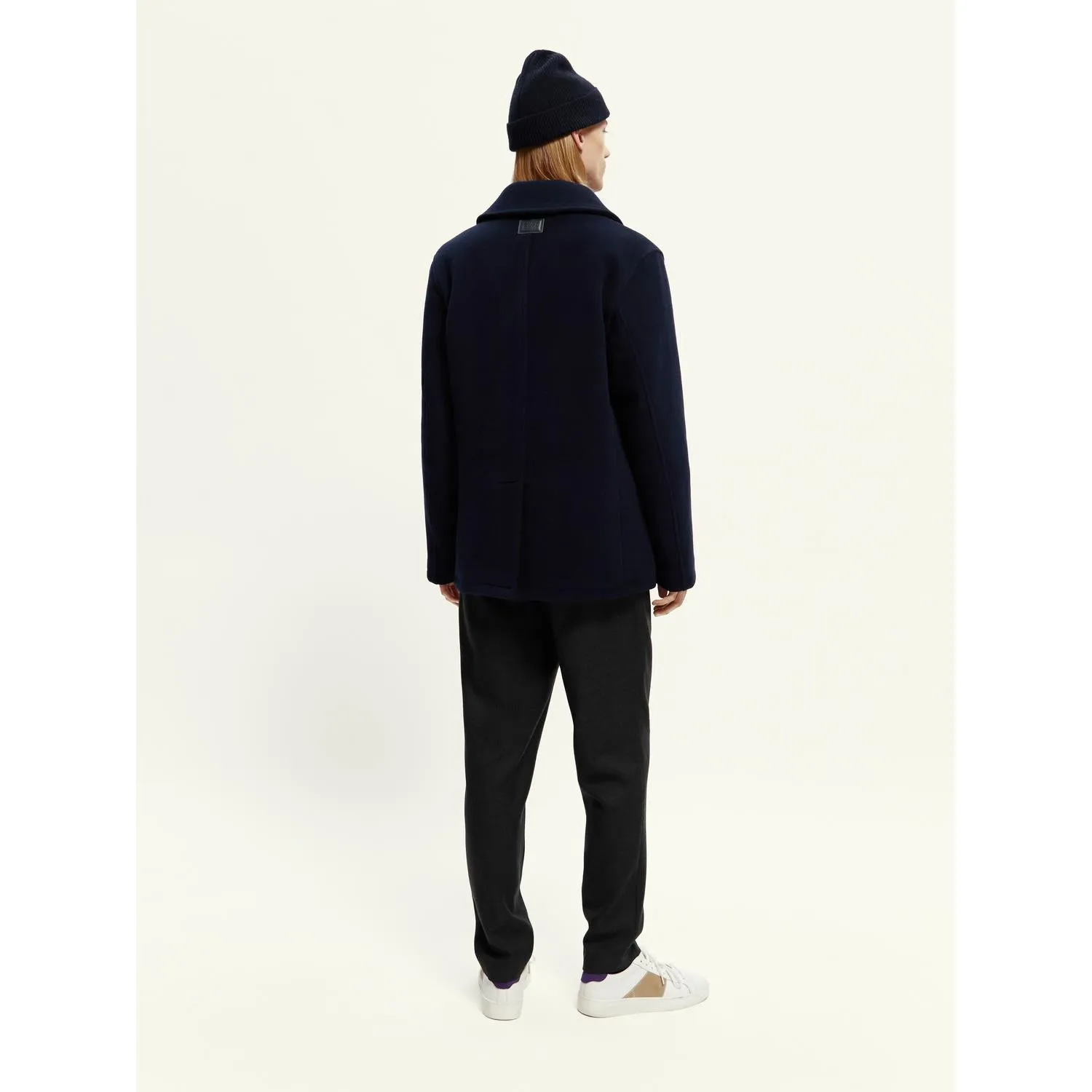 BONDED WOOL PEACOAT