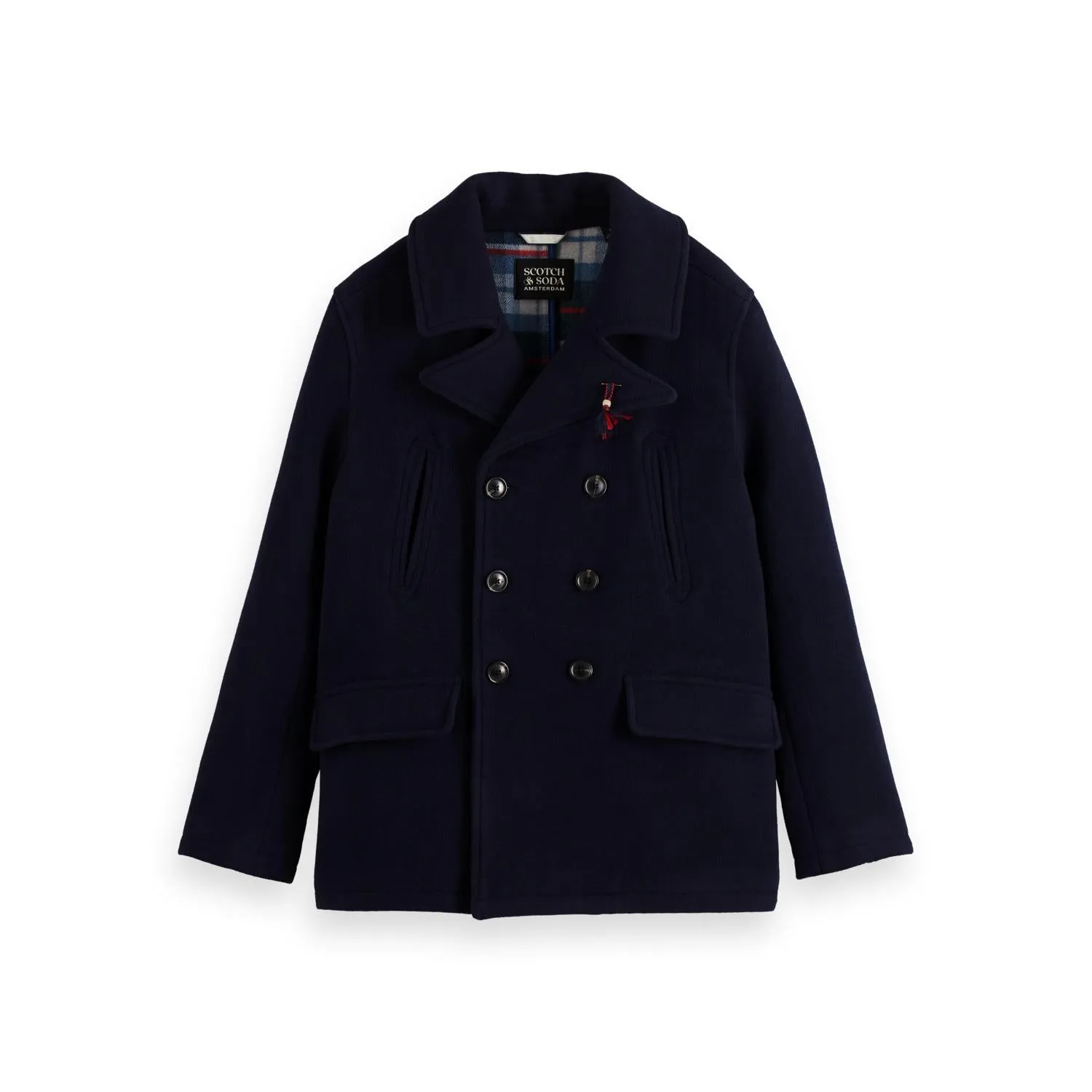 BONDED WOOL PEACOAT