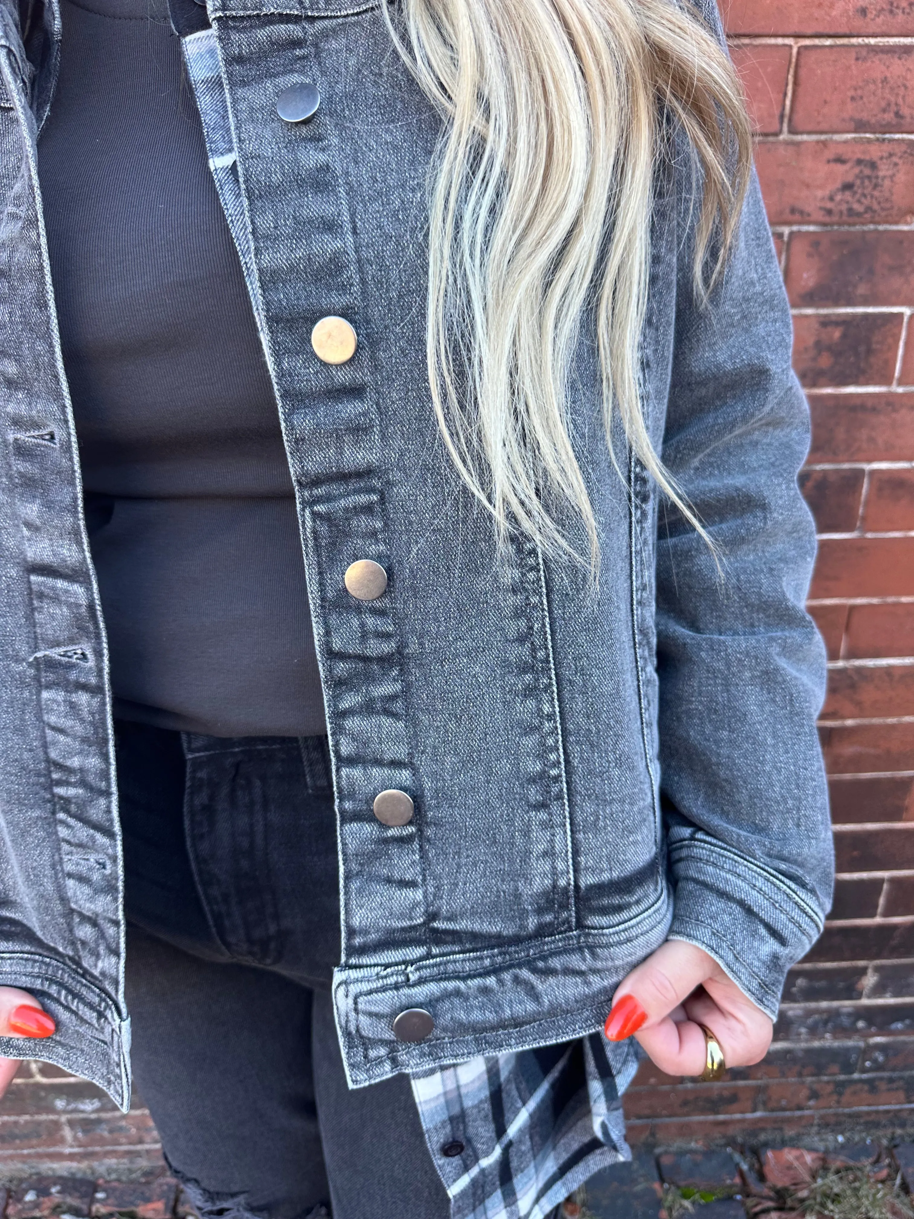 Charcoal Denim Jacket