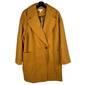 Coat Peacoat By Top Shop In Yellow, Size: M (8)