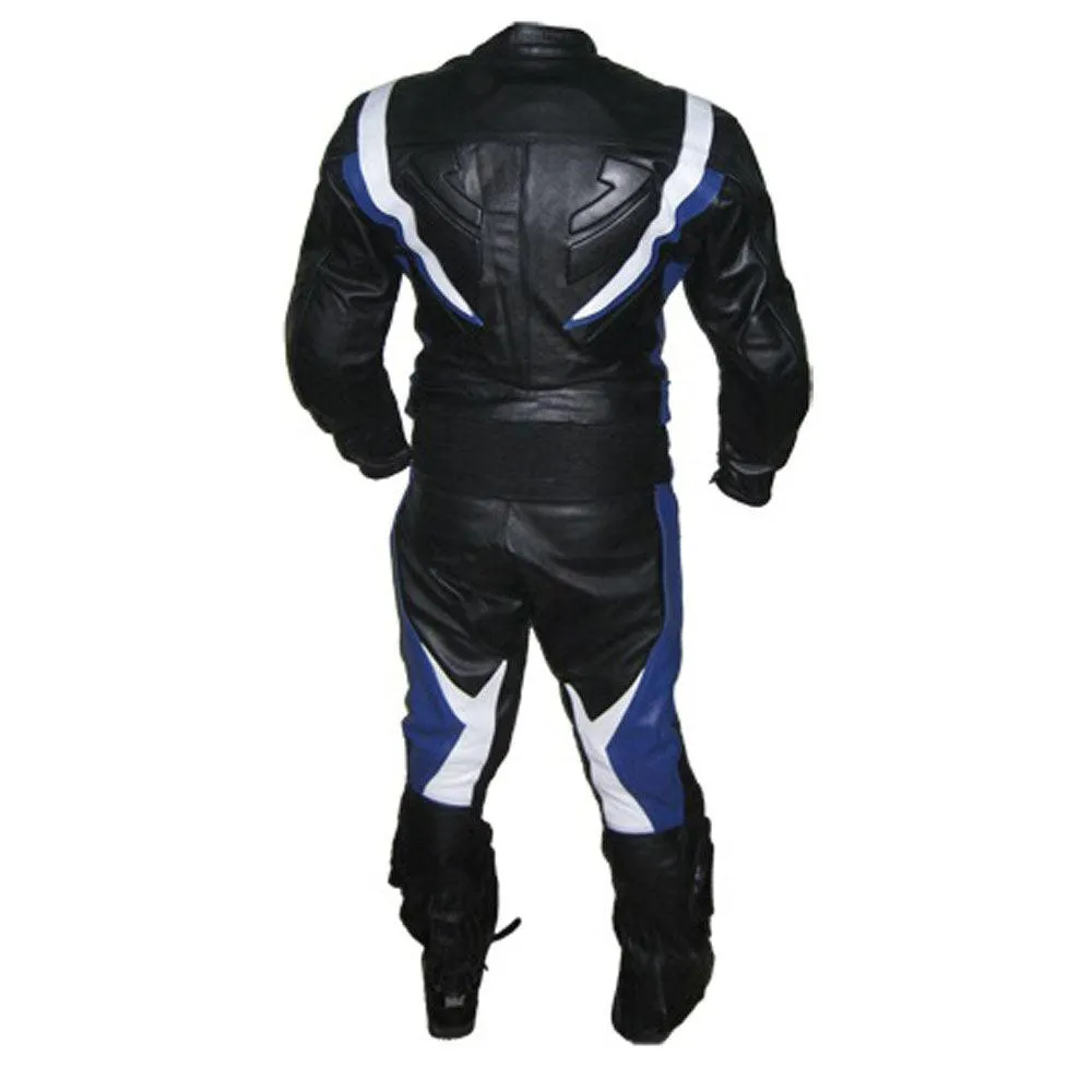 Cowhide Leather Made Custom Motorcycle Suit