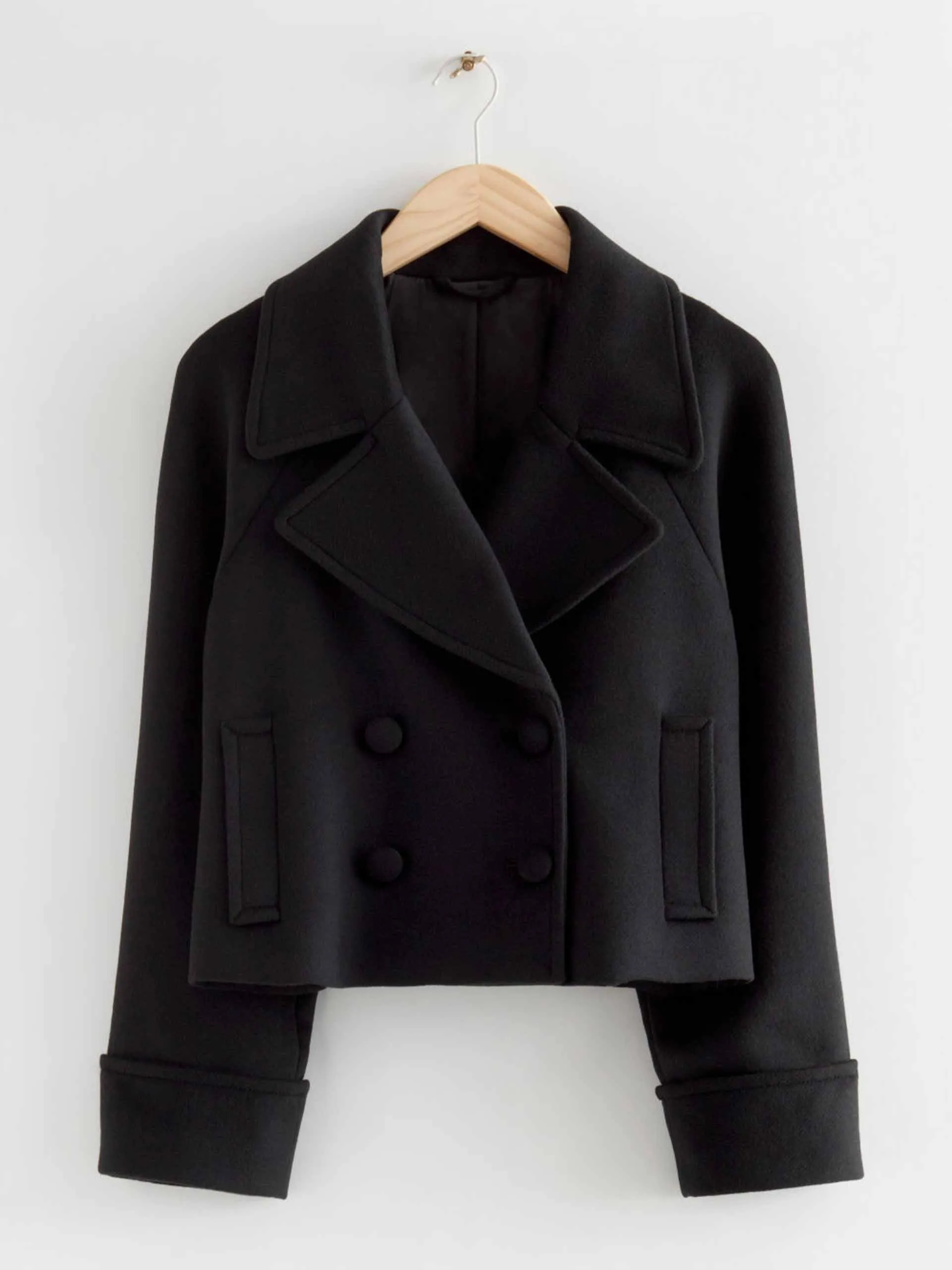 Cropped pea coat