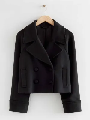 Cropped pea coat