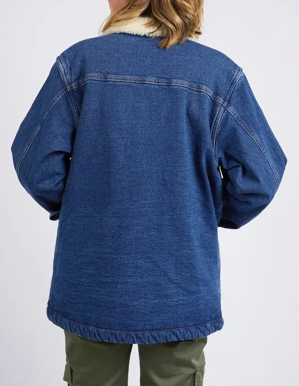 Darcy Denim Shacket - Dark Blue Wash