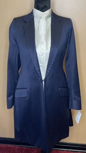 DAY SUIT NAVY PINSTRIPE BECKER BROTHERS