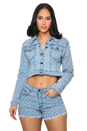 Denim Days Jacket & Short Set- FINAL SALE