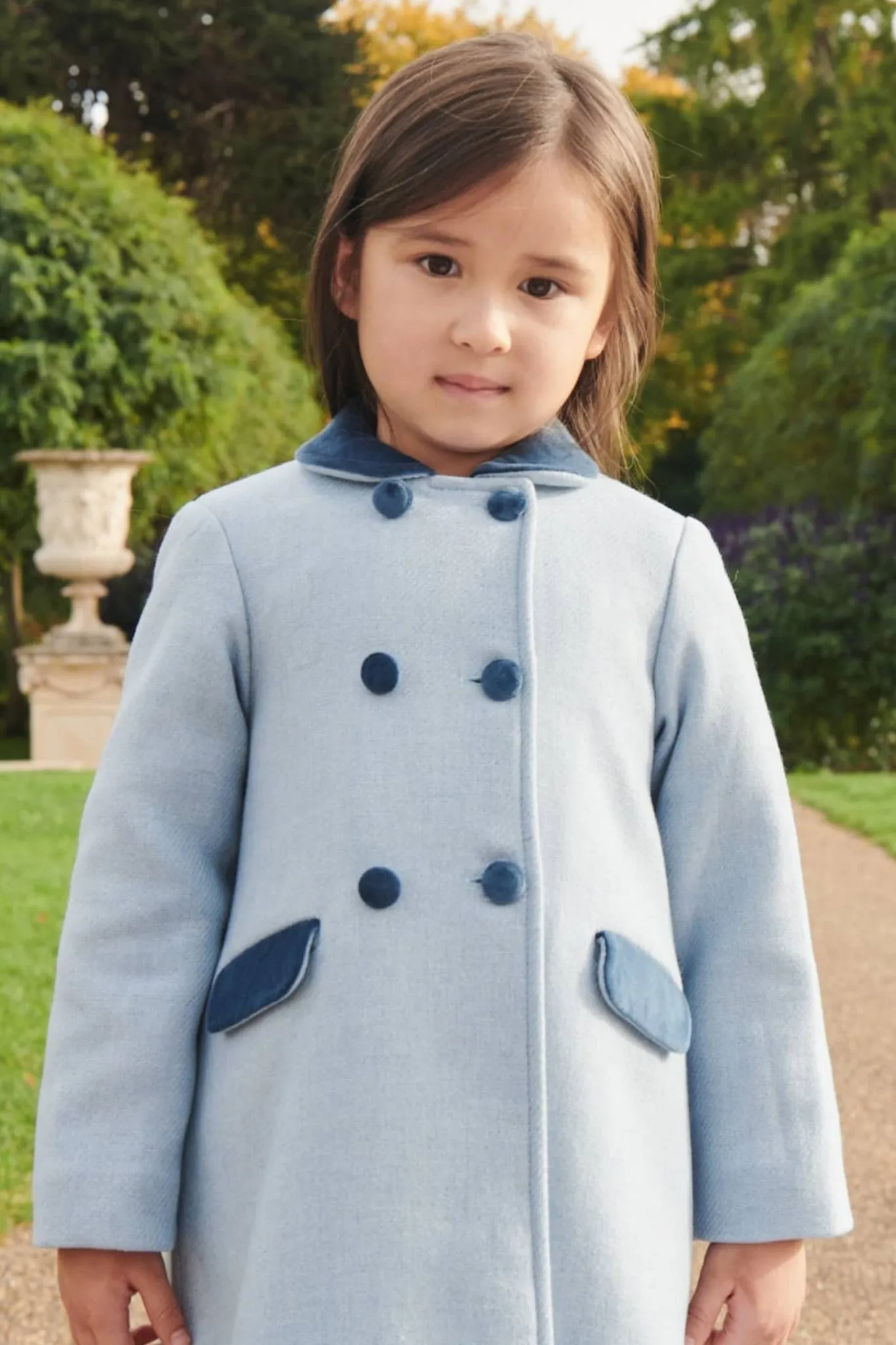 Dusty Blue Arrietta Girl Coat