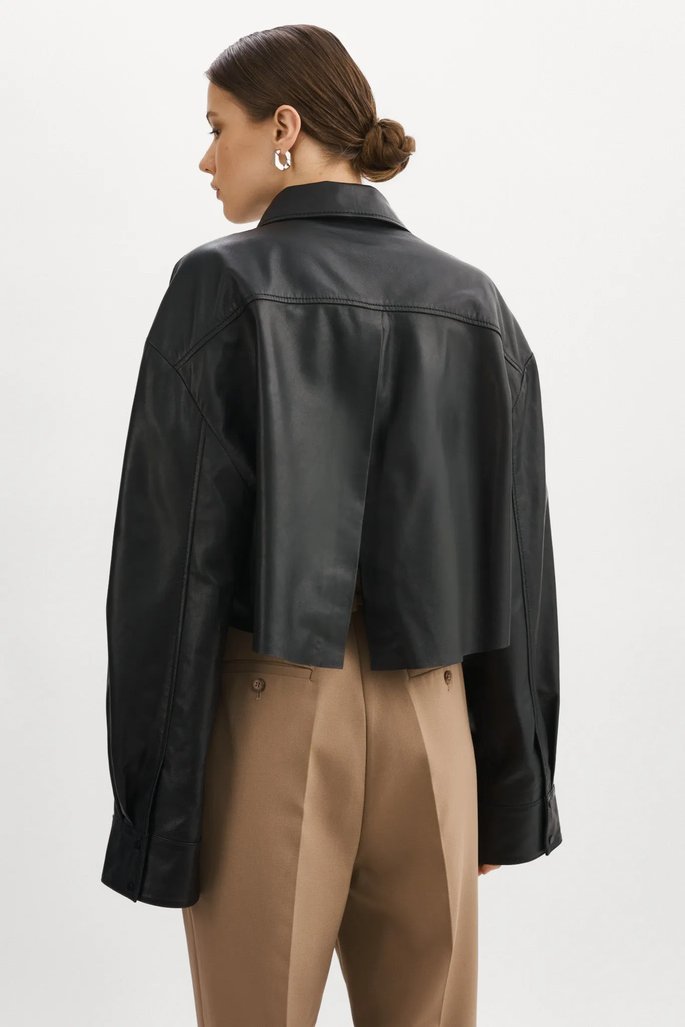 ELDA | Leather Oversized Shirt