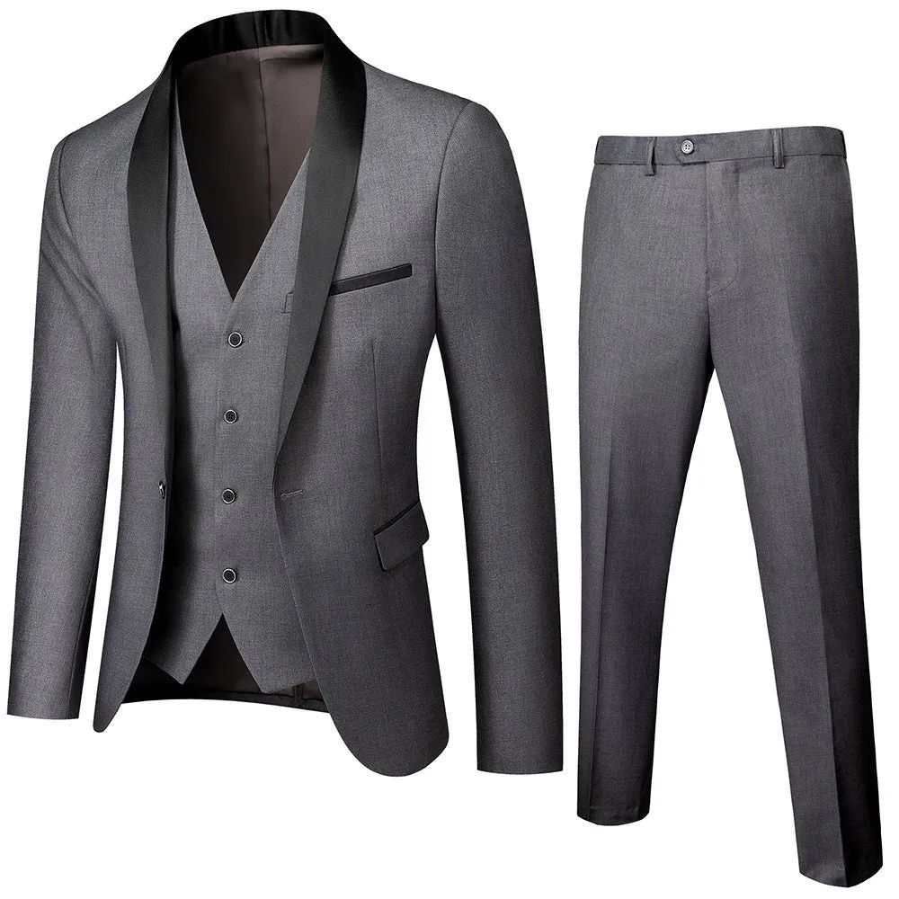 ExoticaLuxe Chic Skinny Zipper Fly 3-Piece Suit 2