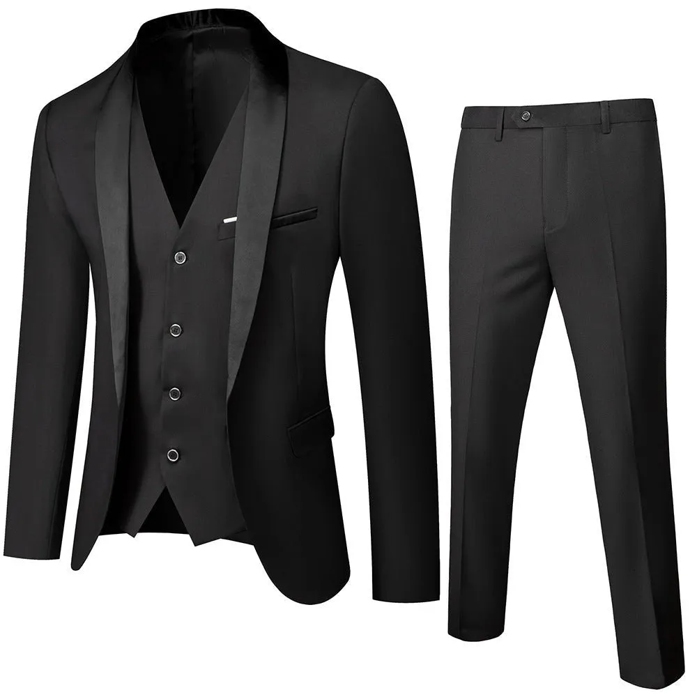 ExoticaLuxe Chic Skinny Zipper Fly 3-Piece Suit 2