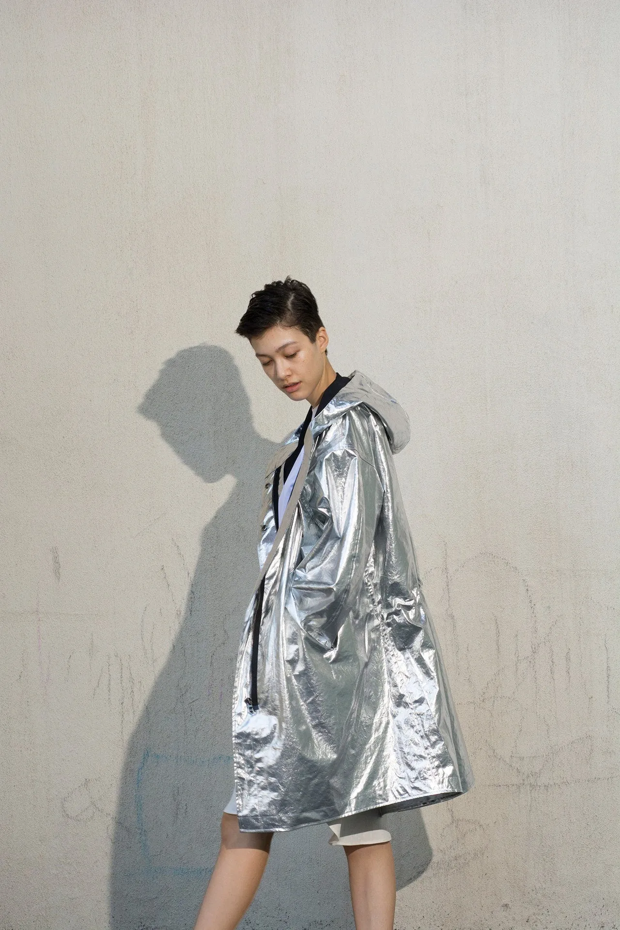 Fishtail Parka - Silver Foil