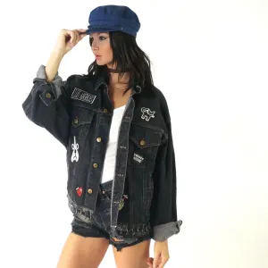 Give Me A Call Patch Denim Jacket