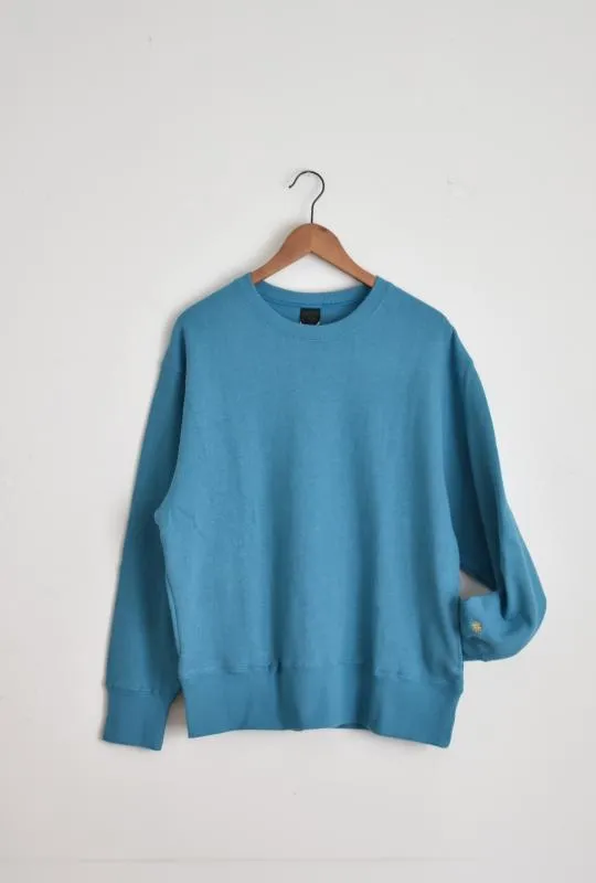 「GOHEMP」hemp crew sweat -lake blue-