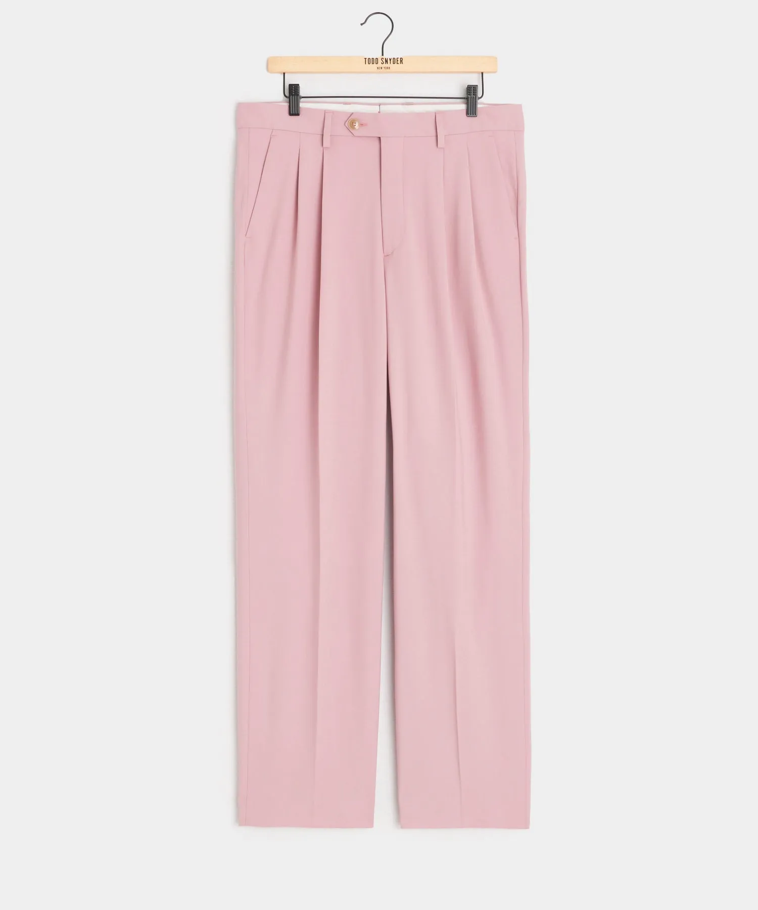 Italian Gabardine Wythe Trouser in Pink