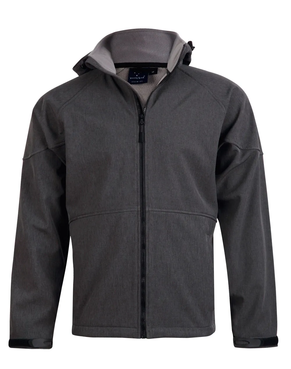 JK33  Men's Soft Shell Full Zip Hoodie