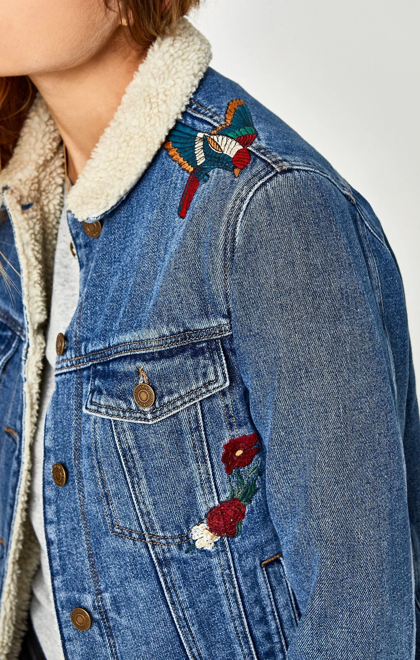 KATY JACKET IN MID GARDEN EMBROIDERY