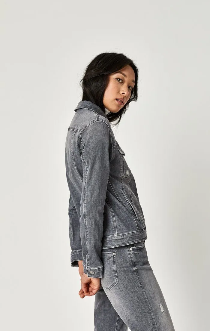 KATY JACKET IN MID GREY TRIBECA