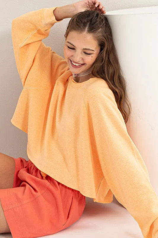 Laid Back Crop Sweatshirt  *Online Only*