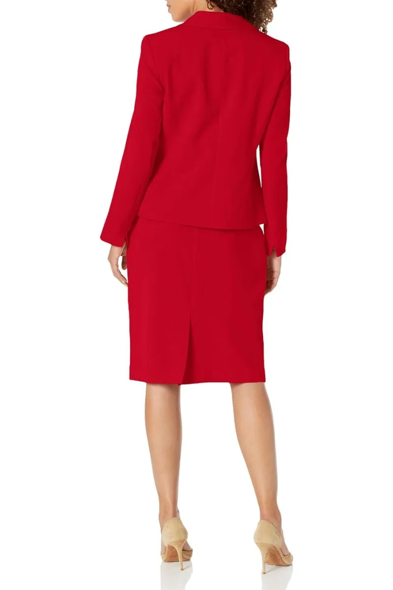 Le Suit Seamed Jacket & Slim Skirt Set