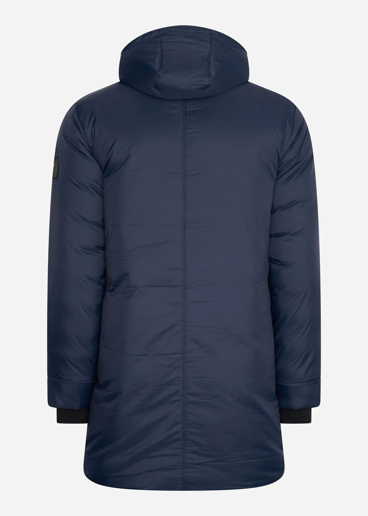 Long line internal padded jacket - dark navy