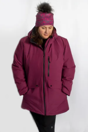 Manteau Isolé Turin Taille Plus (Purple potion) de Sportive Plus