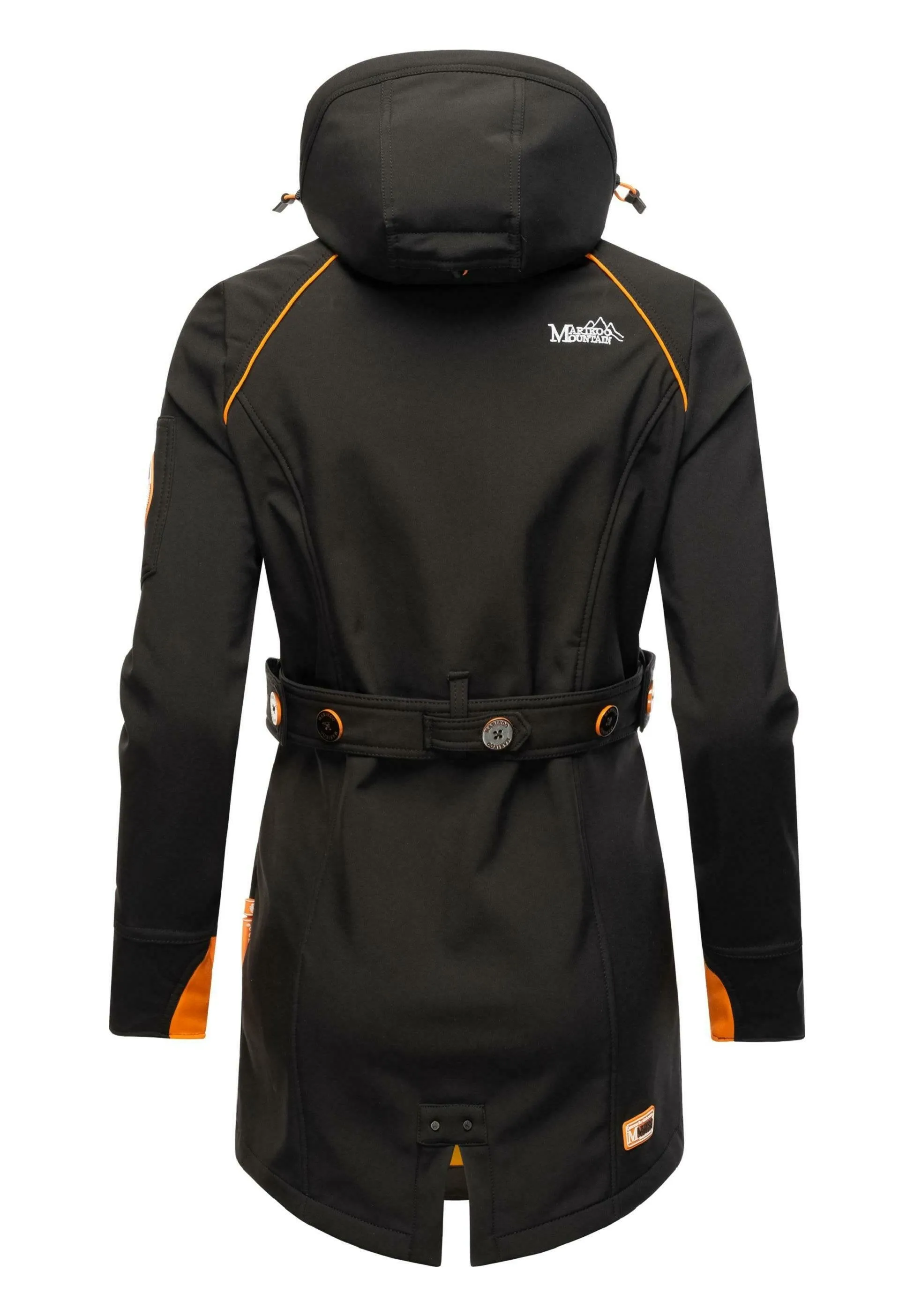 Marikoo parka with hood, black