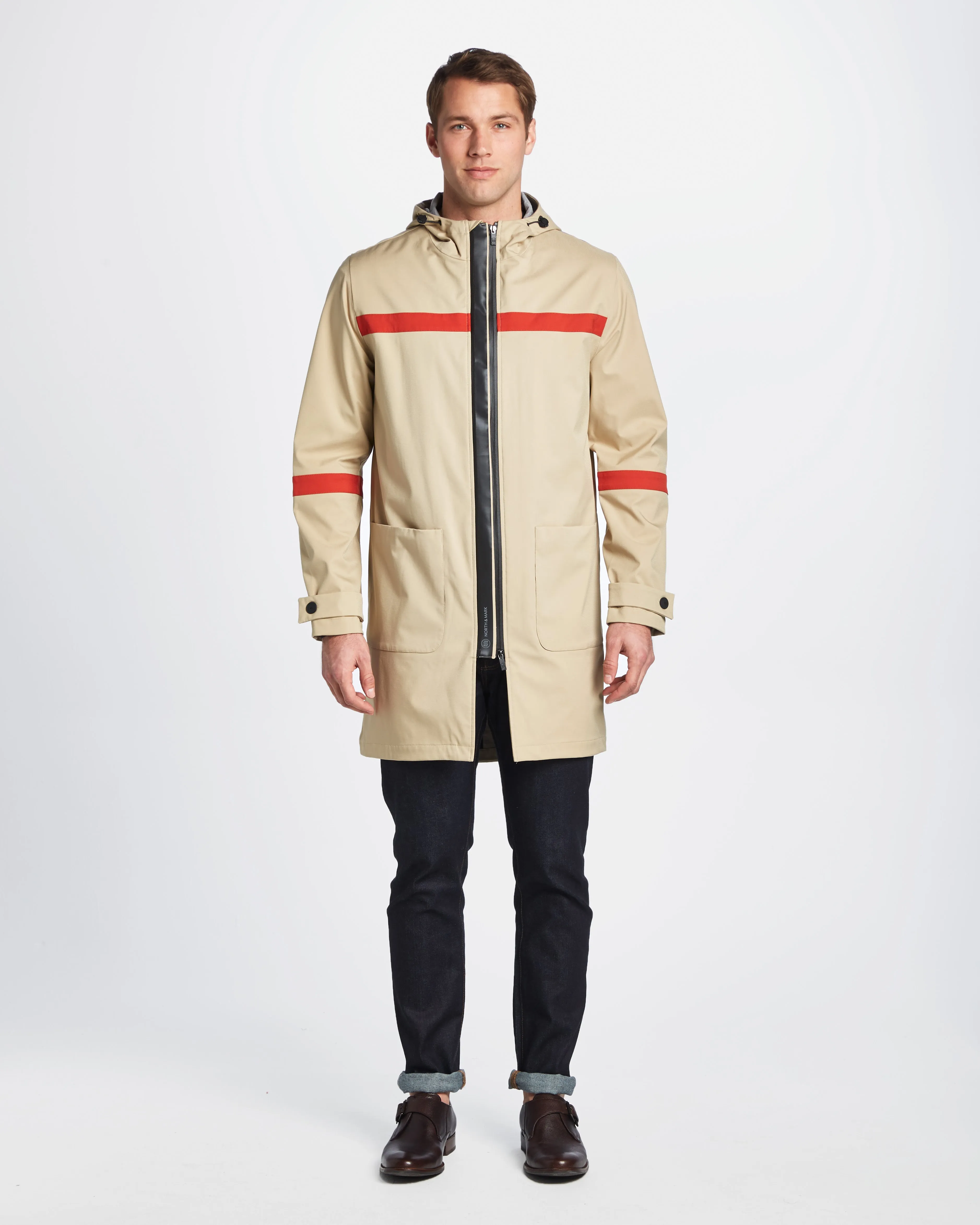 Maxwell Stripe Long Parka