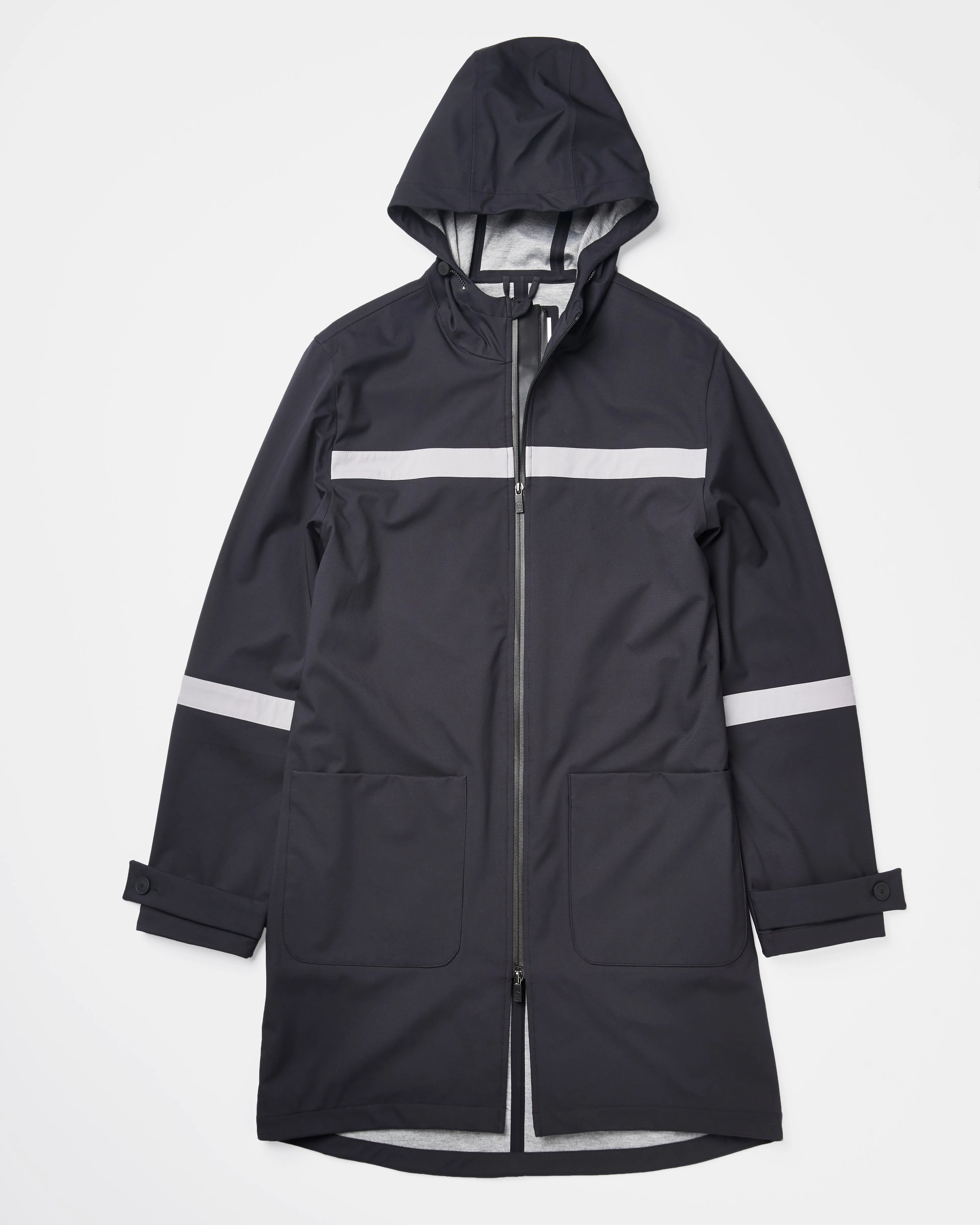 Maxwell Stripe Long Parka