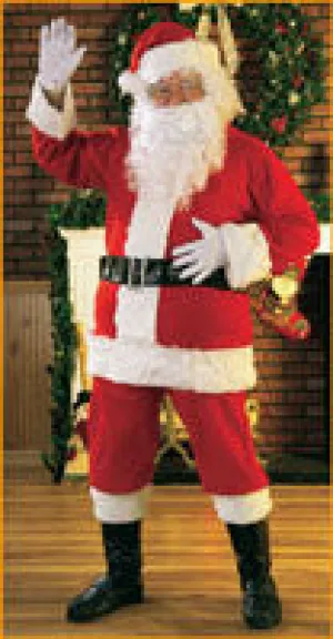 Mens Flannelette Santa Suit