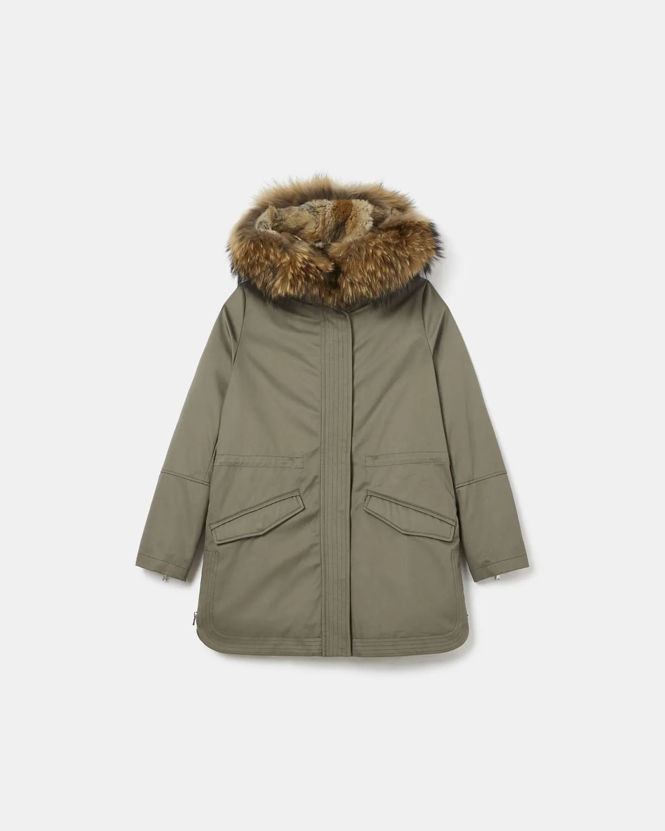 Parka Mi-Longue Kaki