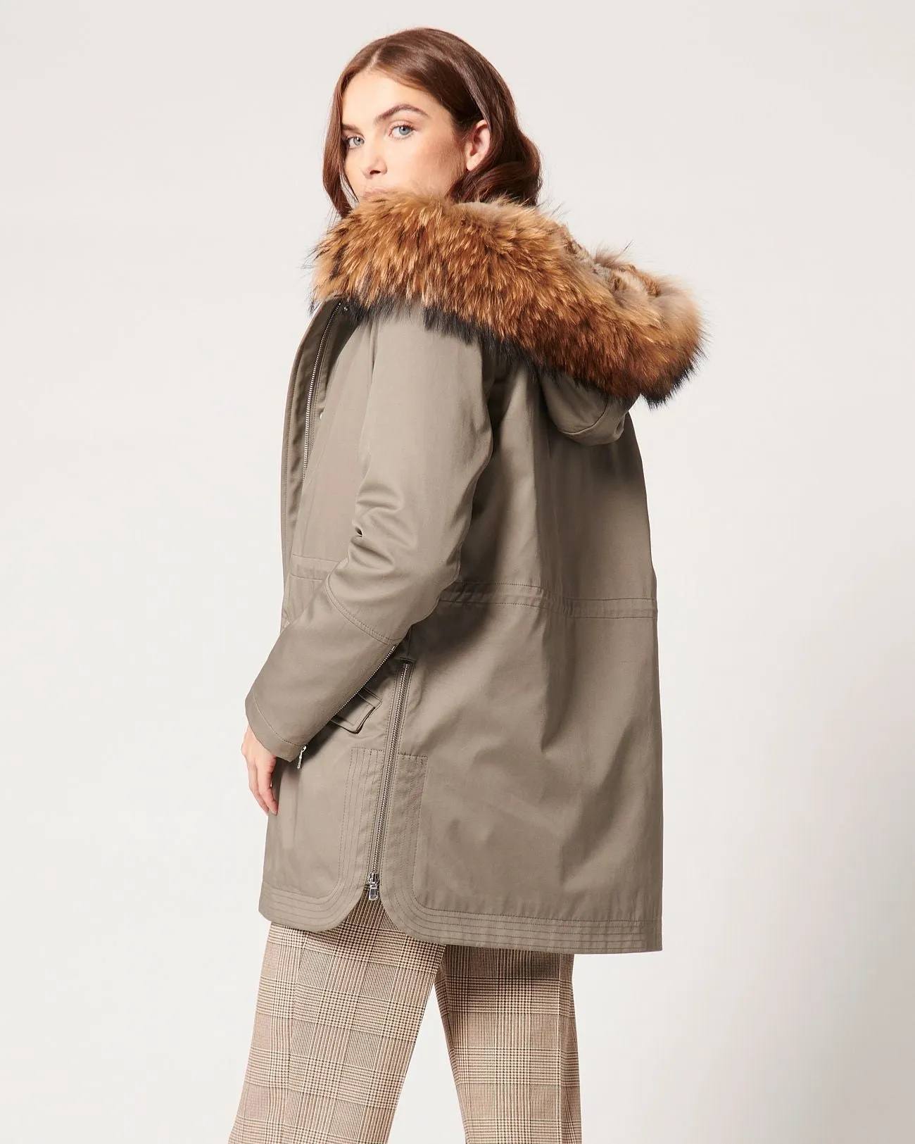 Parka Mi-Longue Kaki