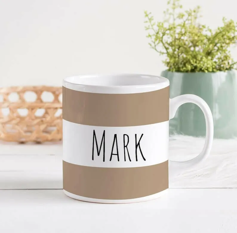 Personalised name mug / Christmas gift for him or her / Corporate gift