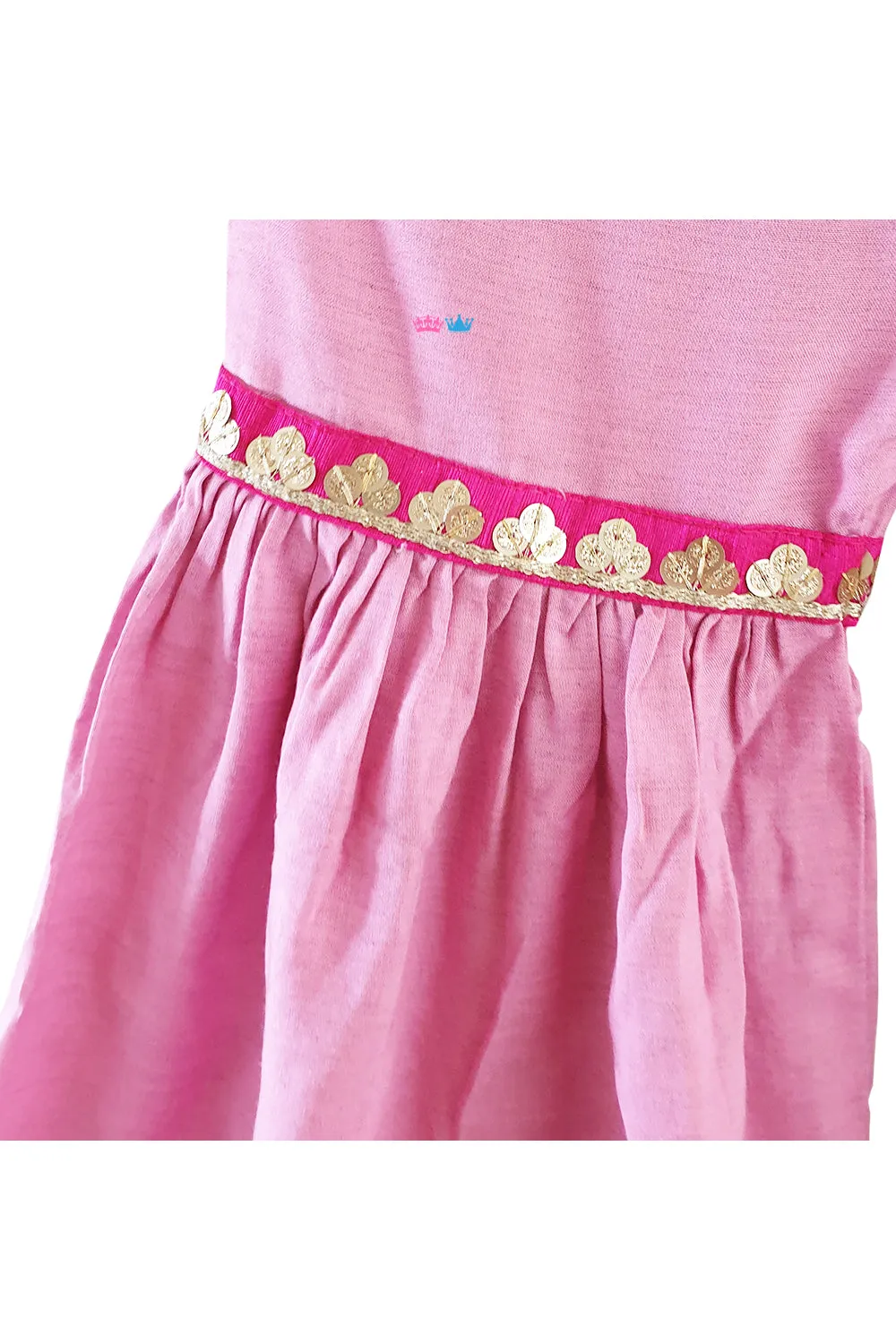 Pink kurta with sharara and embroidered jacket