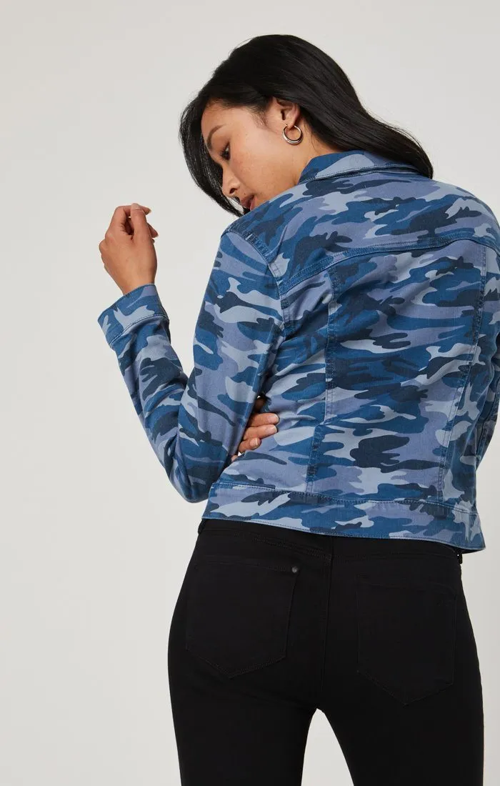 SAMANTHA JACKET IN BLUE CAMO