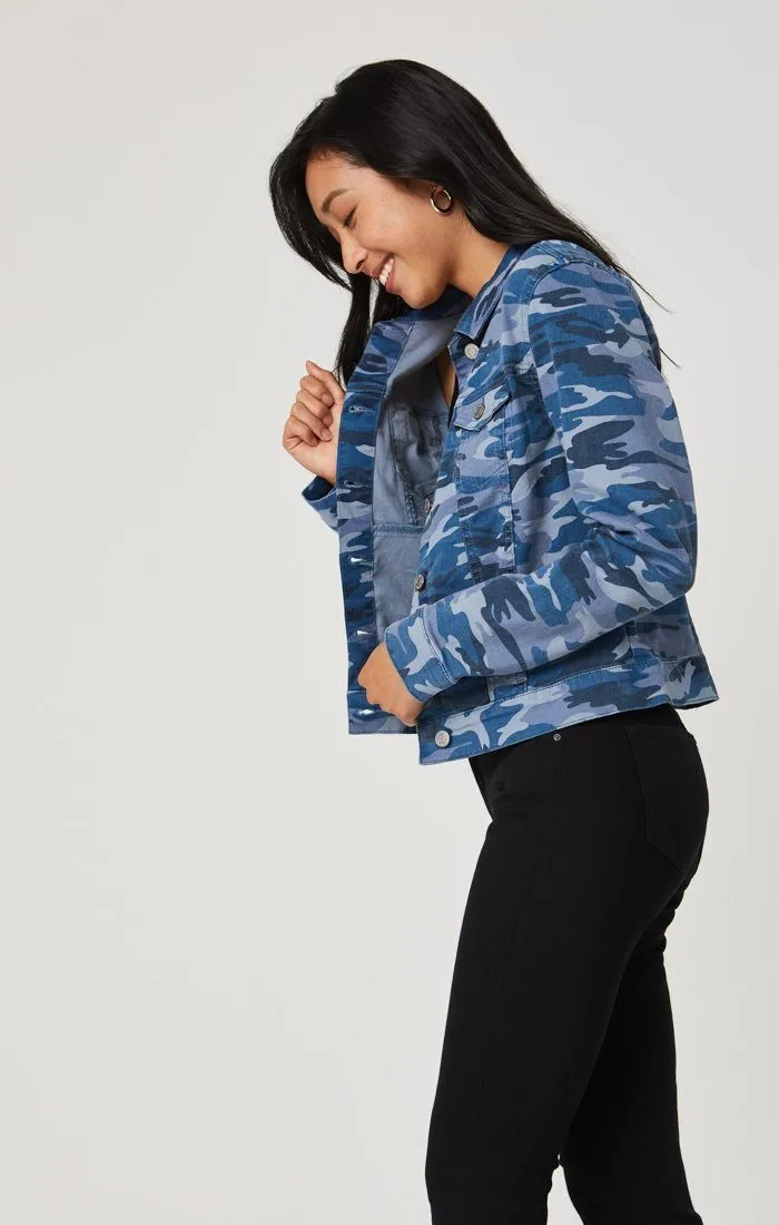 SAMANTHA JACKET IN BLUE CAMO