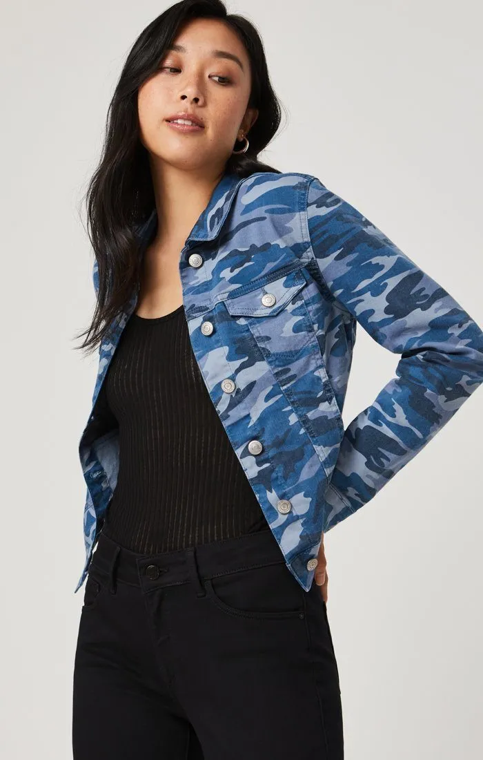 SAMANTHA JACKET IN BLUE CAMO