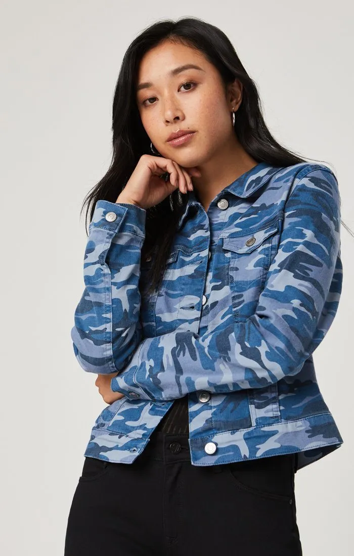 SAMANTHA JACKET IN BLUE CAMO