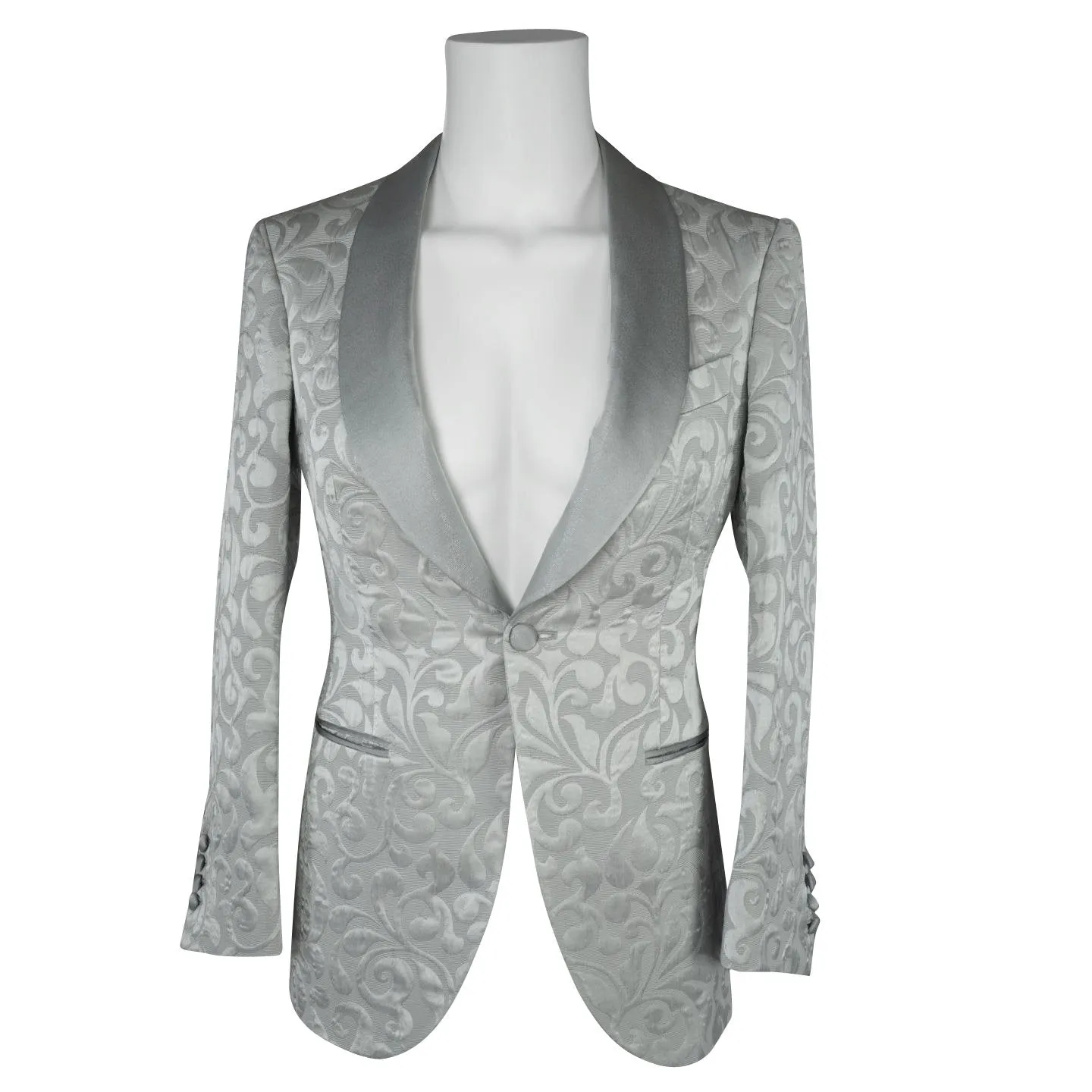 Silver Paisley Dinner Jacket