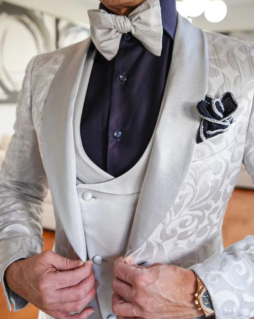 Silver Paisley Dinner Jacket