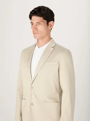 The 24 Blazer || Beige | Stretch Cotton