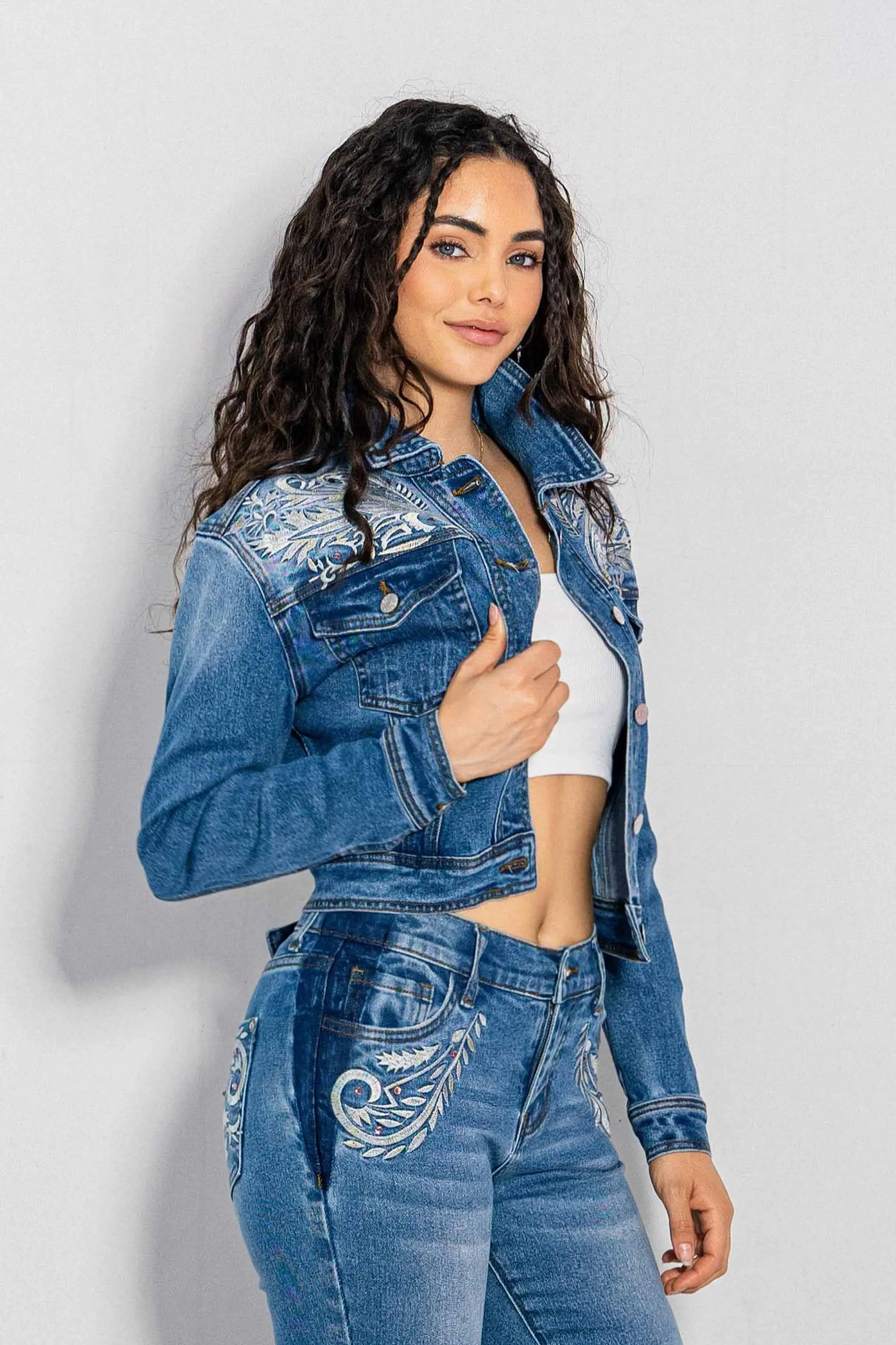 Western Embroidery Denim Jacket