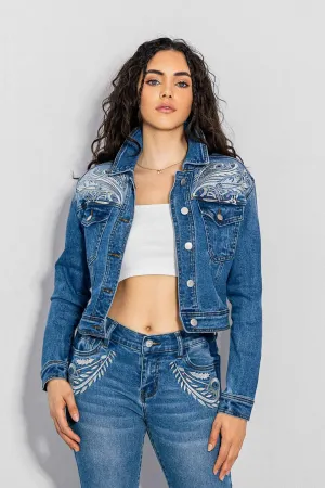 Western Embroidery Denim Jacket