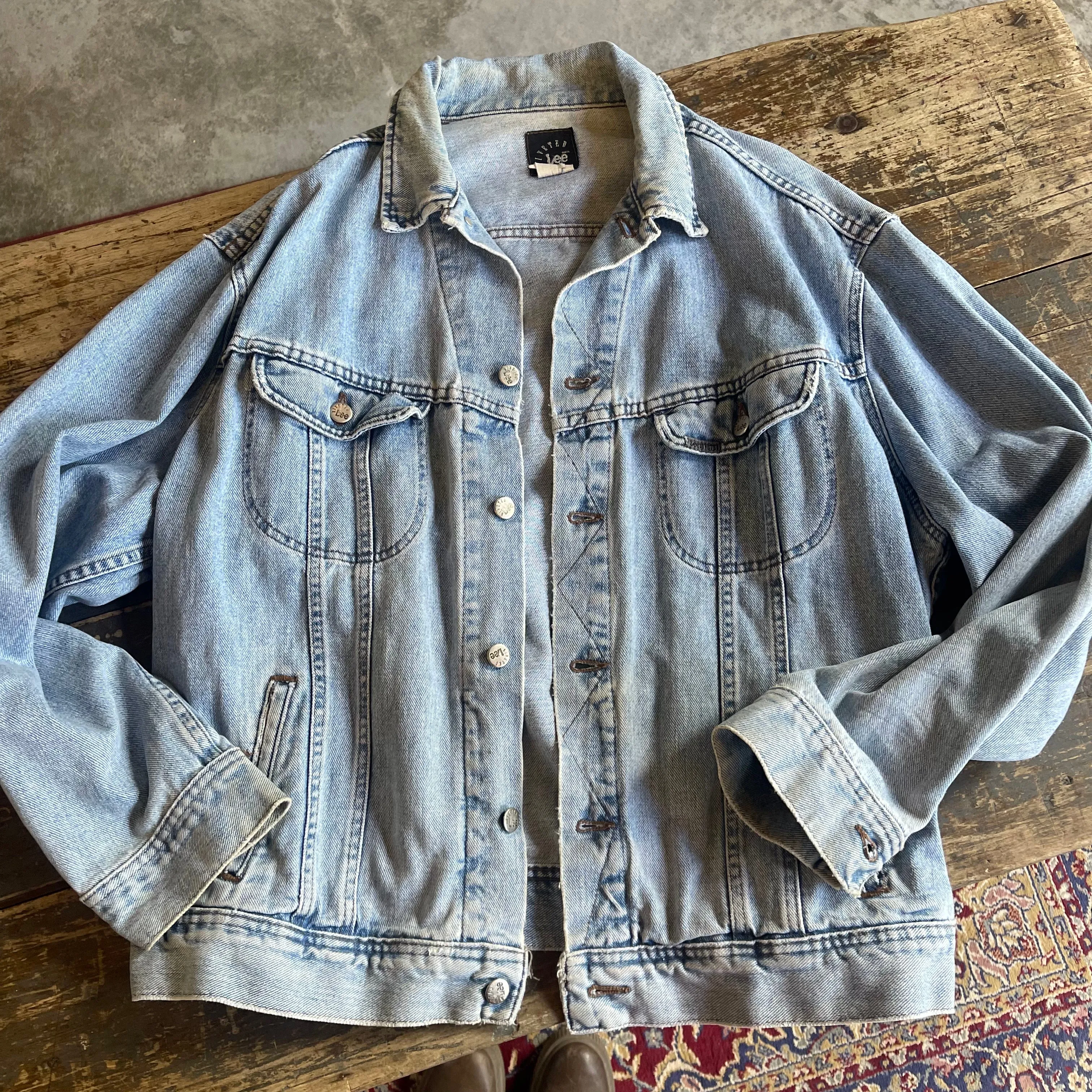 XL Lee Light Blue Denim Jacket